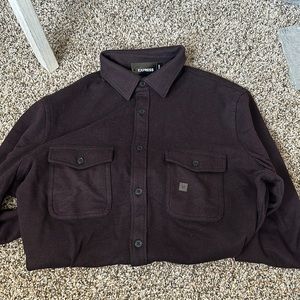 NEW WITH TAGS- men’s EXPRESS Long sleeve, burgundy purple, size medium